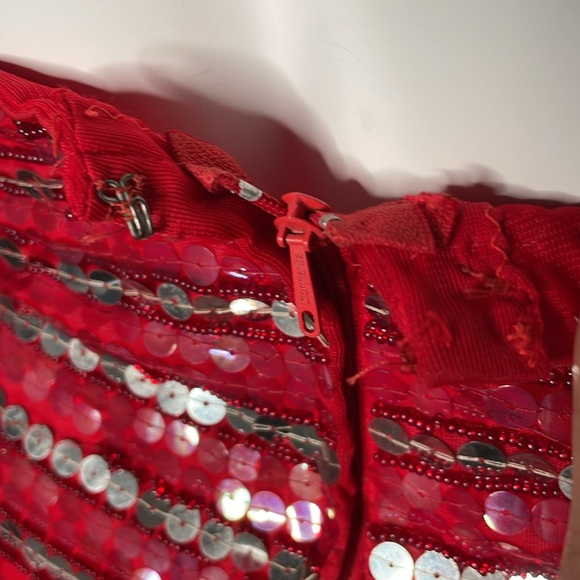 Vintage Sequin beaded fringe Skirt - Picture 8 of 12